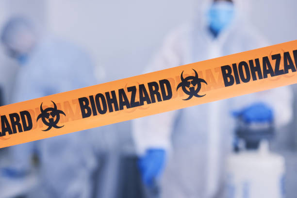 Professional Biohazard Cleanup technician working in Stuart, FL